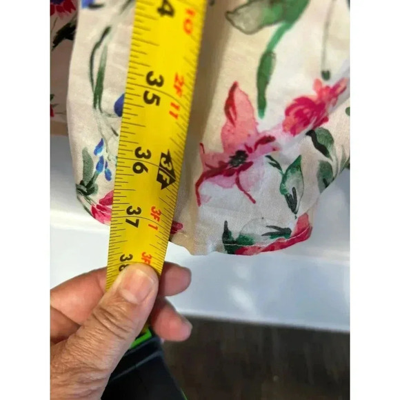 Lovers + Friends Button Front Spaghetti Strap Lani Mid Dress Floral Sz S - Picture 12 of 15